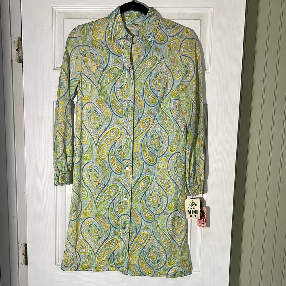 Vintage 1970’s Paisley Mini Dress